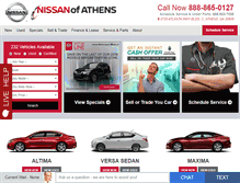 Tablet Screenshot of nissanofathens.com